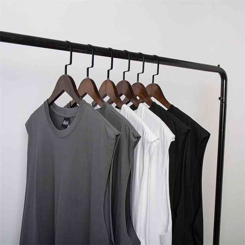 Black white gray Drop Shoulder Tank Top Men Streetwear punk Hip Hop Vest Sleeveless Funny Oversize Tee Shirt undershirt 210623
Black white gray Drop Shoulder Tank Top Men Streetwear punk Hip Hop Vest Sleeveless Funny Oversize Tee Shirt undershirt 210623