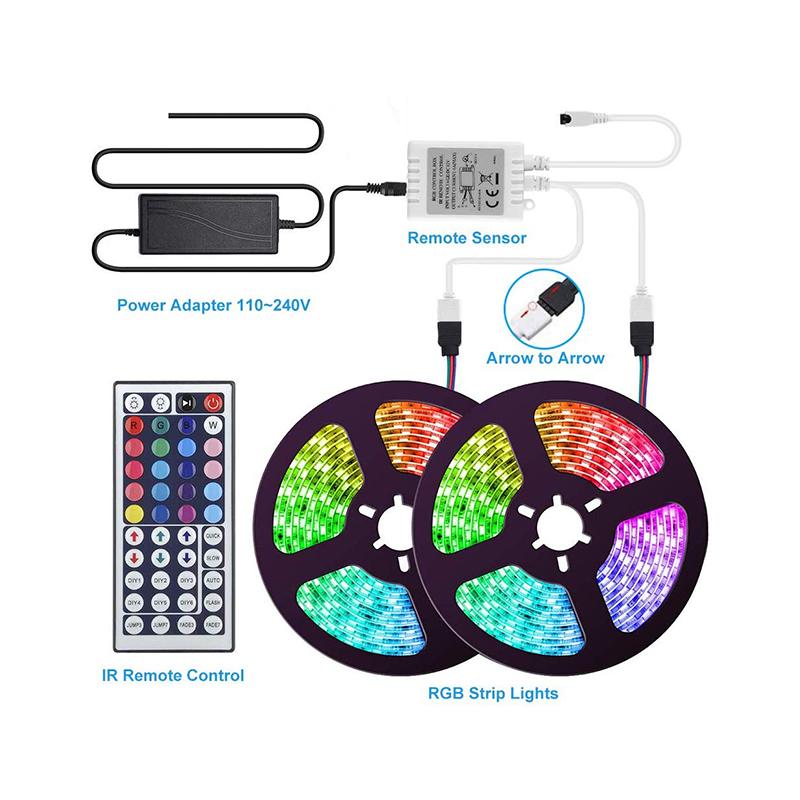 M LED Strip Lights Flexible Ribbon Fita Light Color Changing Kit Rope With Remote Control Strips
M LED Strip Lights Flexible Ribbon Fita Light Color Changing Kit Rope With Remote Control Strips