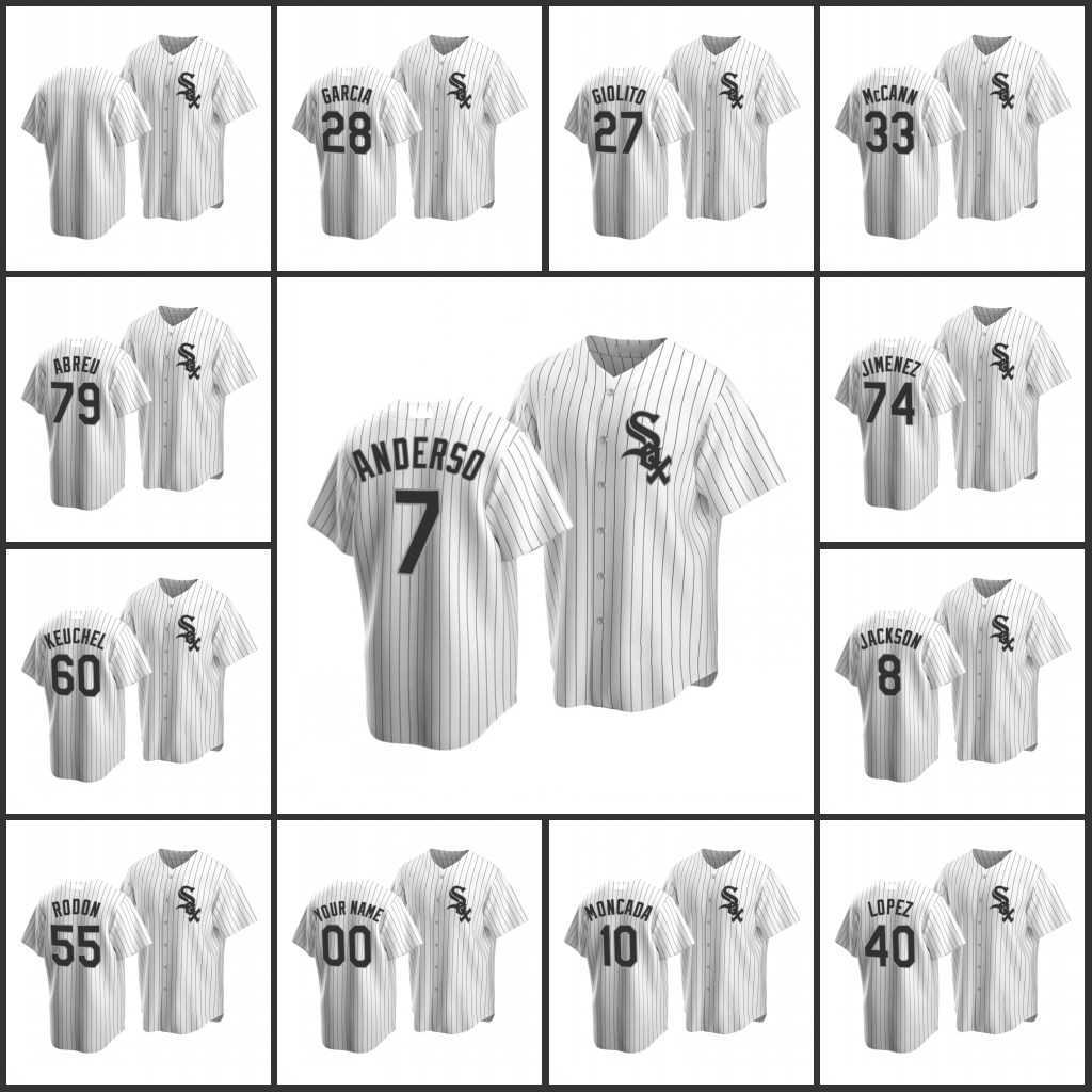 Chicago White Men Sox #10 Yoan Moncada 79 Jose Abreu 7 Tim Anderson 8 Bo Jackson Women Youth Custom Home White Jersey
Chicago White Men Sox #10 Yoan Moncada 79 Jose Abreu 7 Tim Anderson 8 Bo Jackson Women Youth Custom Home White Jersey