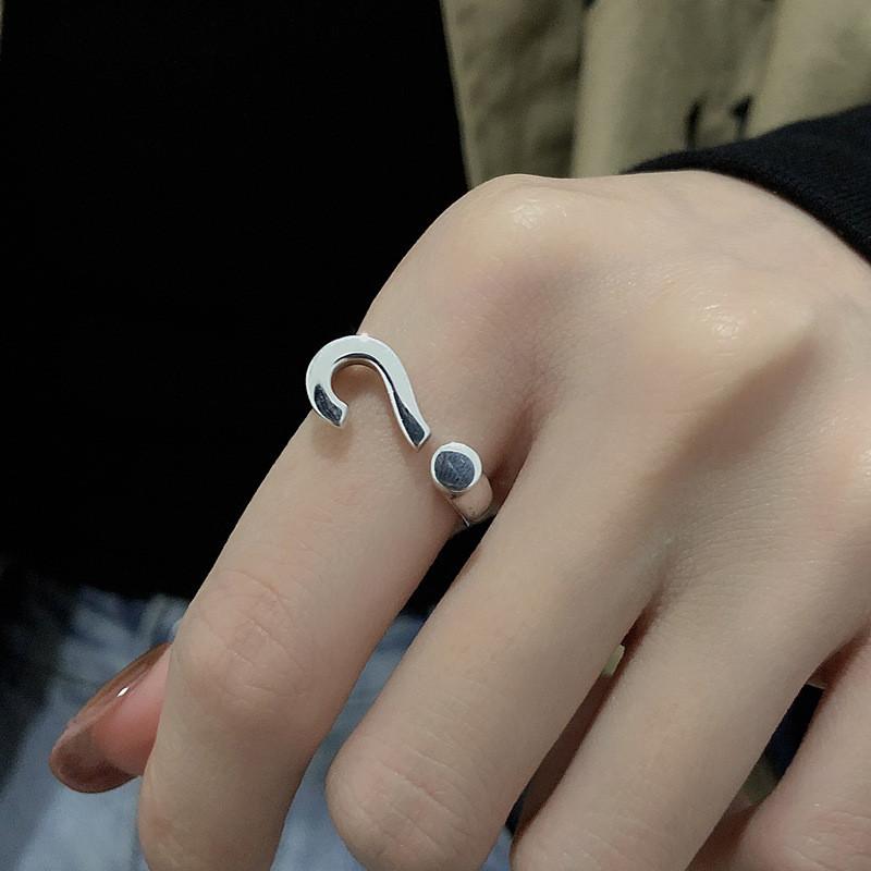Wedding Rings Fashion Open Ring Creative Design Question Mark For Men Metal Punk Hip Hop Female Jewelry Accessories
Wedding Rings Fashion Open Ring Creative Design Question Mark For Men Metal Punk Hip Hop Female Jewelry Accessories
