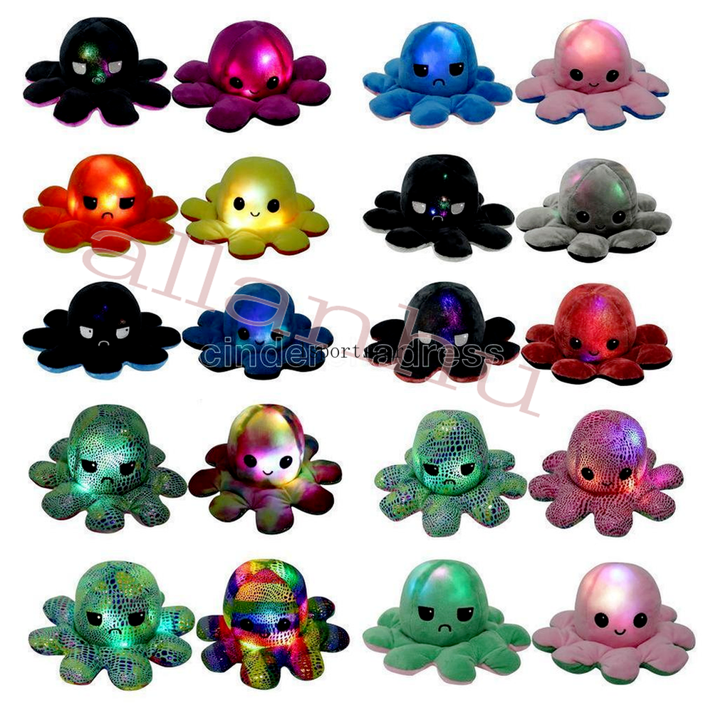 DHL Shipping Lighted Reversible Flip Octopus Stuffed Doll Soft Simulation Plush Toys Color Chapter Plush Doll Filled Plush Child Toys c299
DHL Shipping Lighted Reversible Flip Octopus Stuffed Doll Soft Simulation Plush Toys Color Chapter Plush Doll Filled Plush Child Toys c299