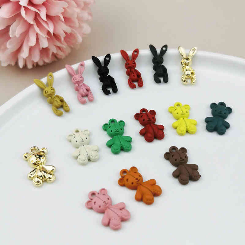 ApeUr 10pcs Spray Paint Bear Doll Bunny Alloy Charms Mini Animals Enamel Bracelet Floating Pendants For Jewelry Making Accessory
ApeUr 10pcs Spray Paint Bear Doll Bunny Alloy Charms Mini Animals Enamel Bracelet Floating Pendants For Jewelry Making Accessory