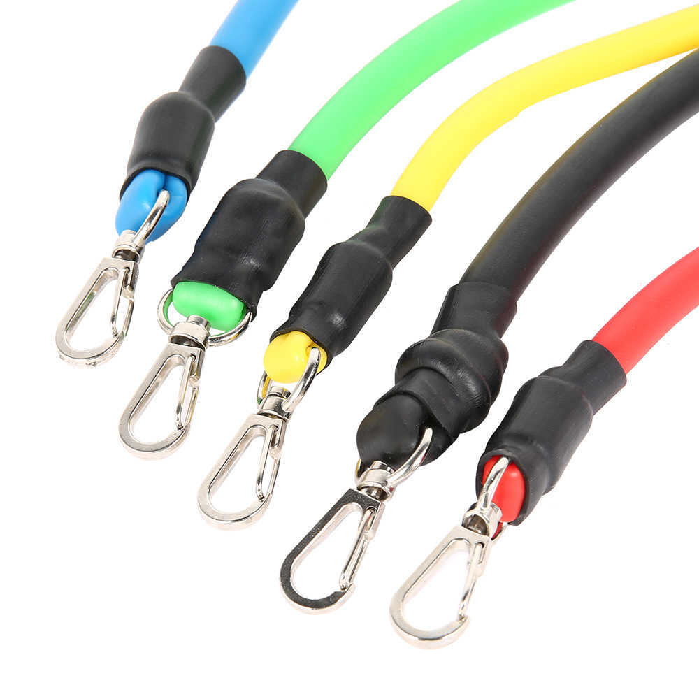 11/12pcs Fitness Pull Rope 8 Shaped Elastic Rubber Loops Latex Strength Gym Equipment Resistance Band Training Exercise 210624