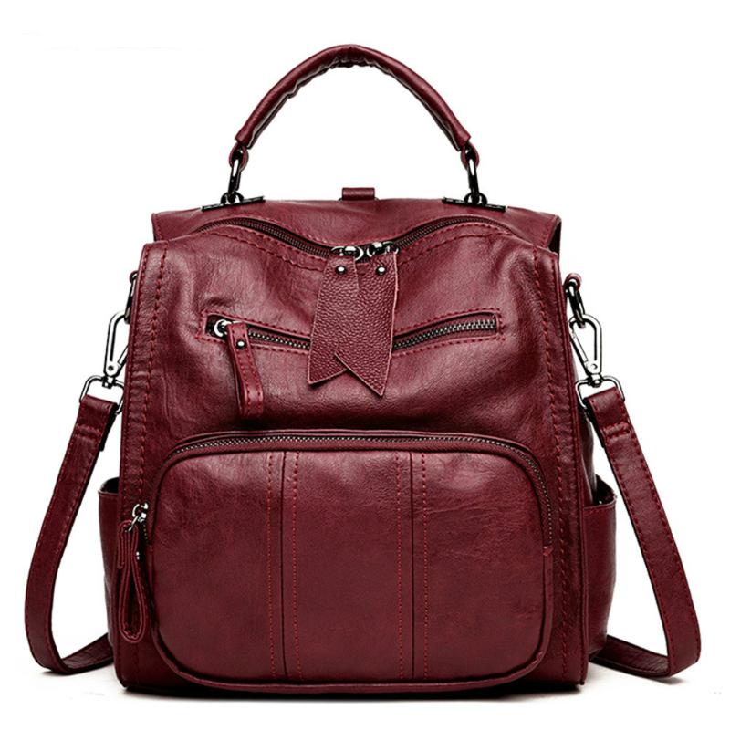 Outdoor Bags 2021 Multifunctio Women Backpacks Leather Female Travel Shoulder Bag Backpack High Quality School Girl, Purple
Outdoor Bags 2021 Multifunctio Women Backpacks Leather Female Travel Shoulder Bag Backpack High Quality School Girl, Purple
