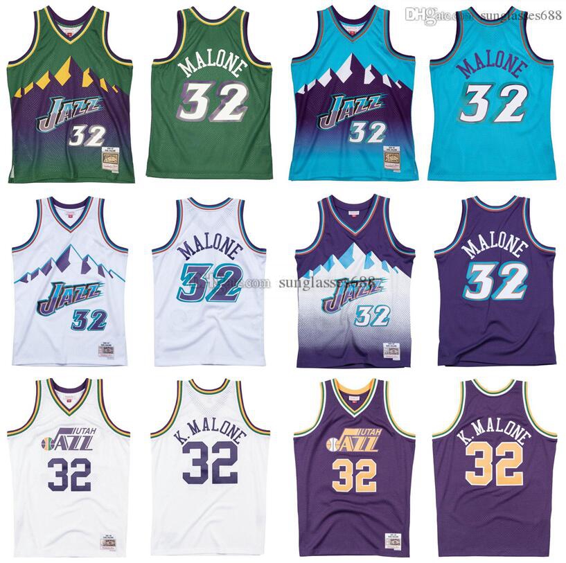 

Stitched Karl Malone Jersey S-6XL Mitchell & Ness 1996-97 Mesh Hardwoods Classics retro basketball jerseys Men Women Youth