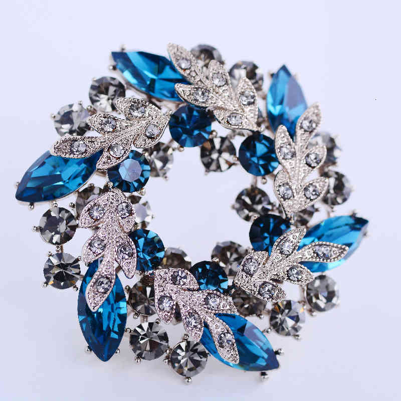 Baroque Flower Ring Brooch Elegant Temperament Atmosphere Clothing Accessories Suit Coat