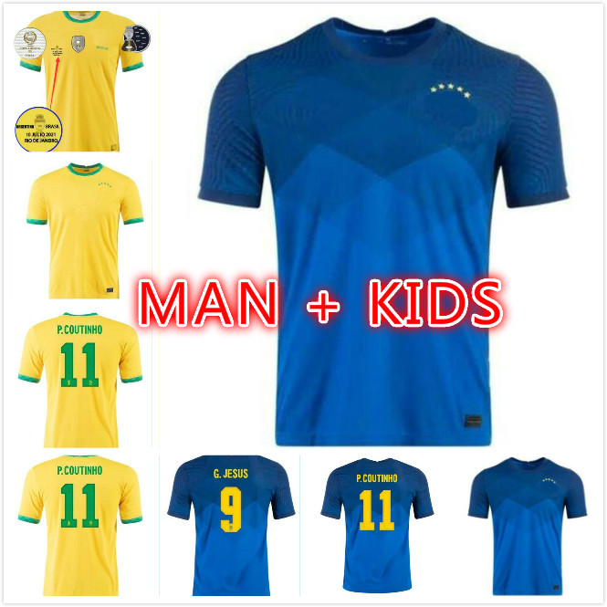 man kids kit 2021 BrazilS soccer jerseys Camiseta de futbol PAQUETA NERES COUTINHO football shirt Top FIRMINO JESUS MARCELO PELE brasil 20 2, Black;yellow
man kids kit 2021 BrazilS soccer jerseys Camiseta de futbol PAQUETA NERES COUTINHO football shirt Top FIRMINO JESUS MARCELO PELE brasil 20 2, Black;yellow