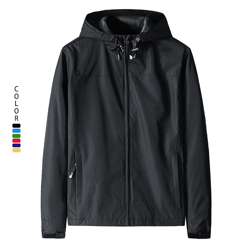 Autumn coat sports jacket windproof and waterproof large men's thin stormsuit group, Red
Autumn coat sports jacket windproof and waterproof large men's thin stormsuit group, Red