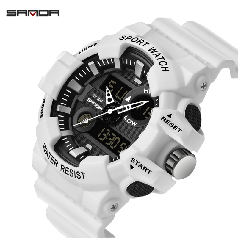 Wristwatches SANDA Sports Men's Watches Top Military Quartz Watch Men Waterproof S Relogio Masculino 780, Slivery;brown
Wristwatches SANDA Sports Men's Watches Top Military Quartz Watch Men Waterproof S Relogio Masculino 780, Slivery;brown
