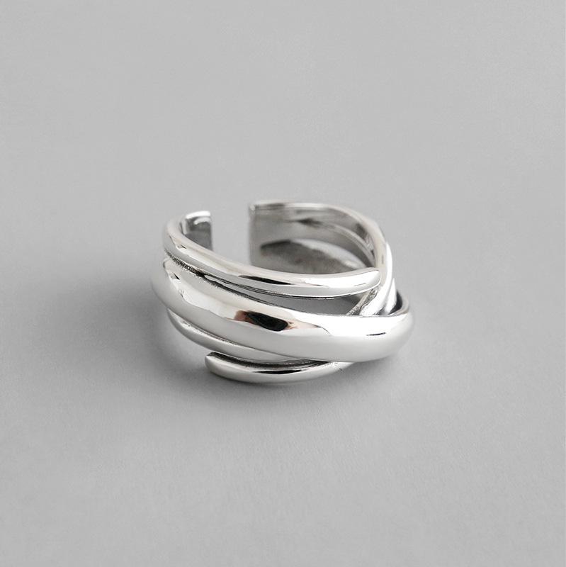 Wedding Rings Fashion Jewelry Silver 925 Multi-layer Winding Engagement Ring 100% S925 Sterling Bague Femme
Wedding Rings Fashion Jewelry Silver 925 Multi-layer Winding Engagement Ring 100% S925 Sterling Bague Femme
