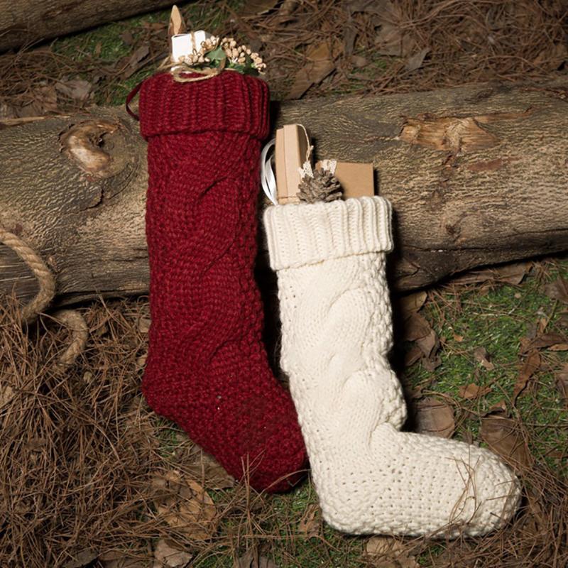 Christmas Decorations 2021 Est Solid Color Knitted Embroidered Socks Santa Luxury Xmas Hanging Single Boot Stocking
Christmas Decorations 2021 Est Solid Color Knitted Embroidered Socks Santa Luxury Xmas Hanging Single Boot Stocking