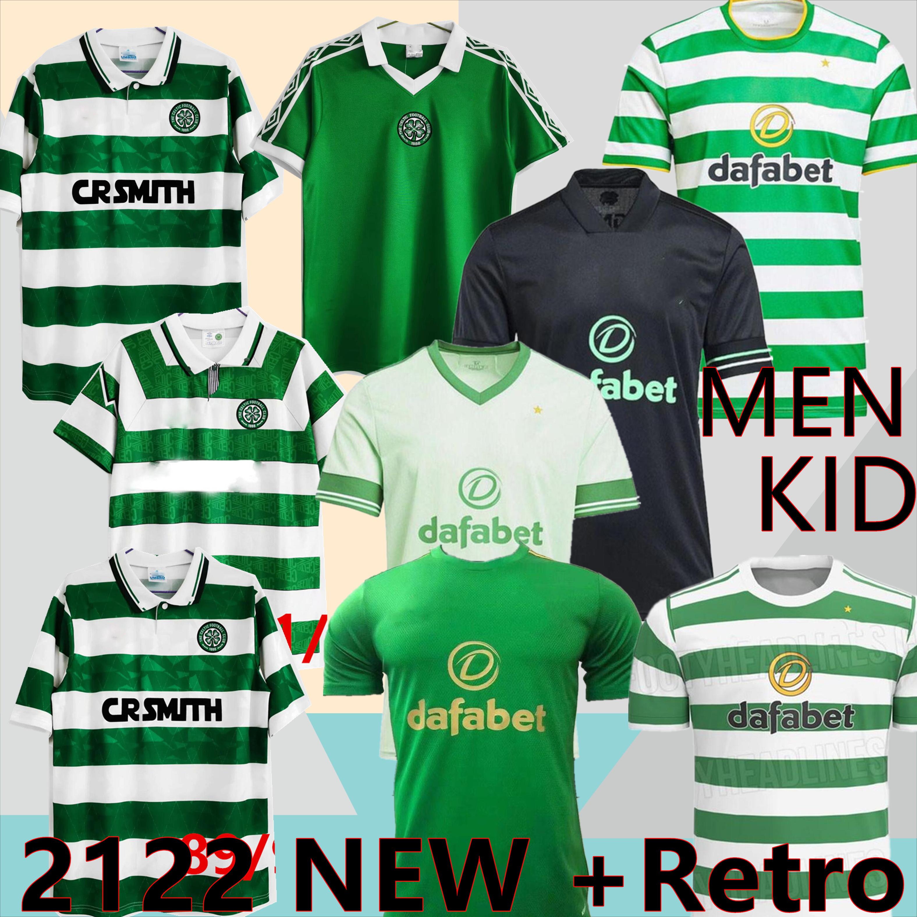 2021 2022 Celtic Soccer Jerseys Retro Shirt EDOUARD BROWN DUFFY TAYLOR CHRISTIE 88 87 89 91 Football Men Kids Kit Uniforms, White;black
2021 2022 Celtic Soccer Jerseys Retro Shirt EDOUARD BROWN DUFFY TAYLOR CHRISTIE 88 87 89 91 Football Men Kids Kit Uniforms, White;black