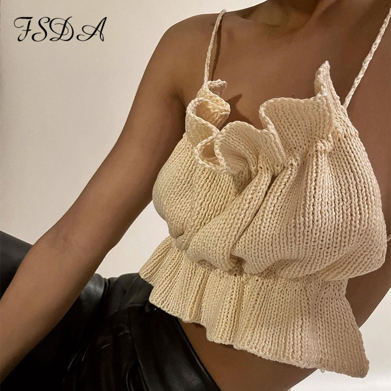 y2k knit sleeveless crop women white ruched backless 2021 summer off shoulder bandage tank bandagehigh quality
y2k knit sleeveless crop women white ruched backless 2021 summer off shoulder bandage tank bandagehigh quality
