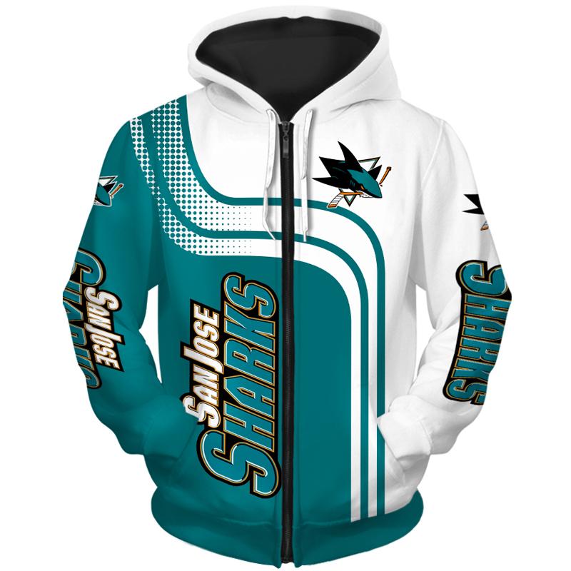 Men's Hoodies & Sweatshirts San Jose Fashion Long Sleeve 3D Sharks Zip White Green Stitching Curve Cartoon Pattern Print Sweatshirt, Black 
Men's Hoodies & Sweatshirts San Jose Fashion Long Sleeve 3D Sharks Zip White Green Stitching Curve Cartoon Pattern Print Sweatshirt, Black