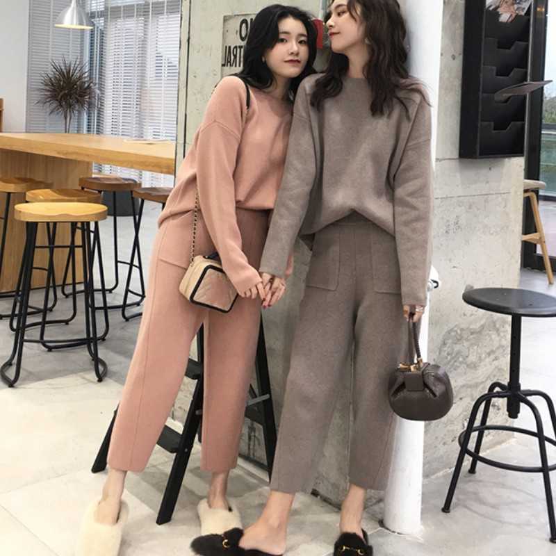 Women Cashmere Sweater Two Piece knitted Sets Slim Tracksuit Autumn Winter Fashion Sweatshirts Sporting Suit Female 210526, Picture color
Women Cashmere Sweater Two Piece knitted Sets Slim Tracksuit Autumn Winter Fashion Sweatshirts Sporting Suit Female 210526, Picture color