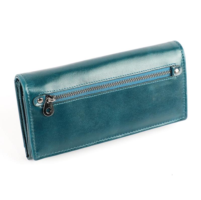 Wallets BONAMIE Genuine Leather Women With Zipper Pocket High Quality Clutch Long Cowhide Wallet RFID Fashion Female Purse