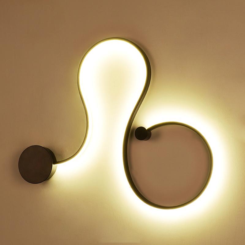 Nordic Black White Line LED Wall Lamp Bedroom Light Lights For Home Background Living Room Wandlamp Lustres
Nordic Black White Line LED Wall Lamp Bedroom Light Lights For Home Background Living Room Wandlamp Lustres