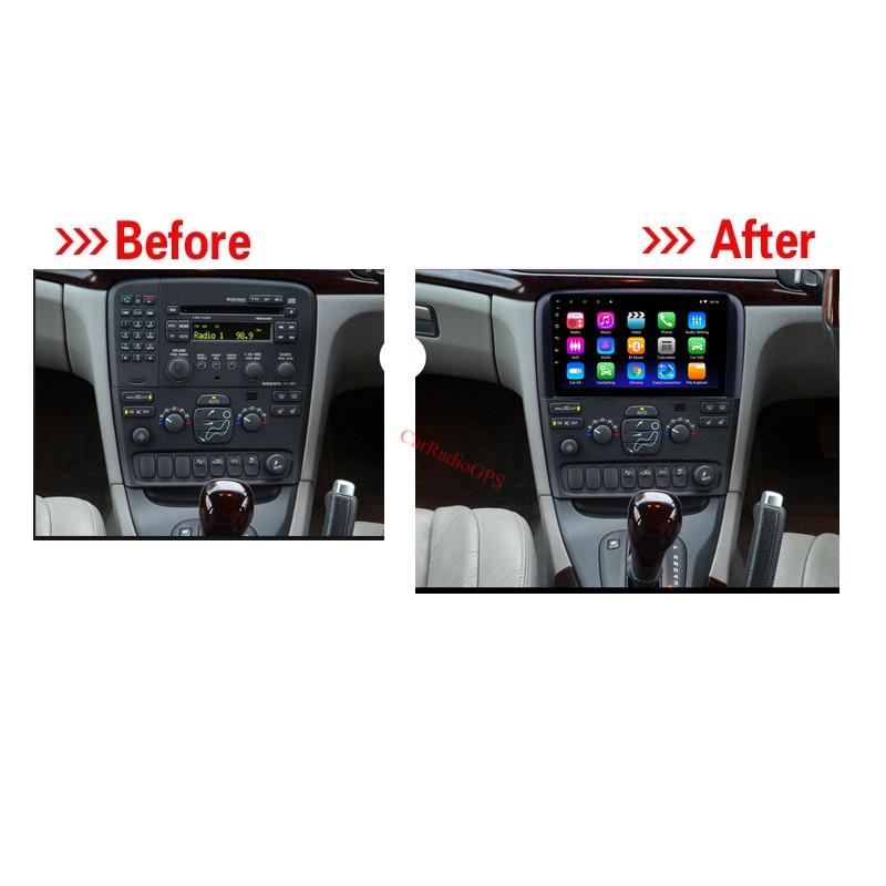 car dvd player gps navigation for Volvo S80 2004-2006 with USB AUX support Carplay DVR OBD TV Head Unit 9 Inch