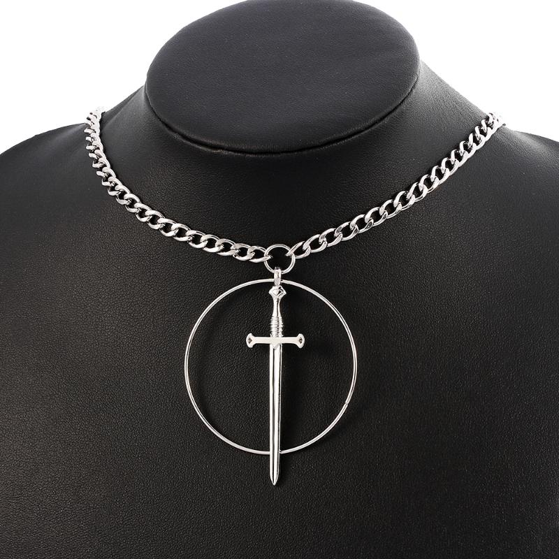 Punk Witch's Rites Necklace The Sacred Sword Gothic Tarot Avant Garde Mystery Hyperbole Choker For Women Jewelry Vintage Gift Chokers, Golden;silver
Punk Witch's Rites Necklace The Sacred Sword Gothic Tarot Avant Garde Mystery Hyperbole Choker For Women Jewelry Vintage Gift Chokers, Golden;silver