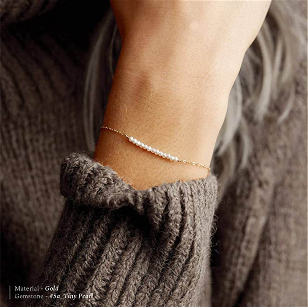 Pearl Bead Chain Charm Bracelets Bangles Simple Style Personality Creative Stainless Steel Handmade Jewelry
Pearl Bead Chain Charm Bracelets Bangles Simple Style Personality Creative Stainless Steel Handmade Jewelry