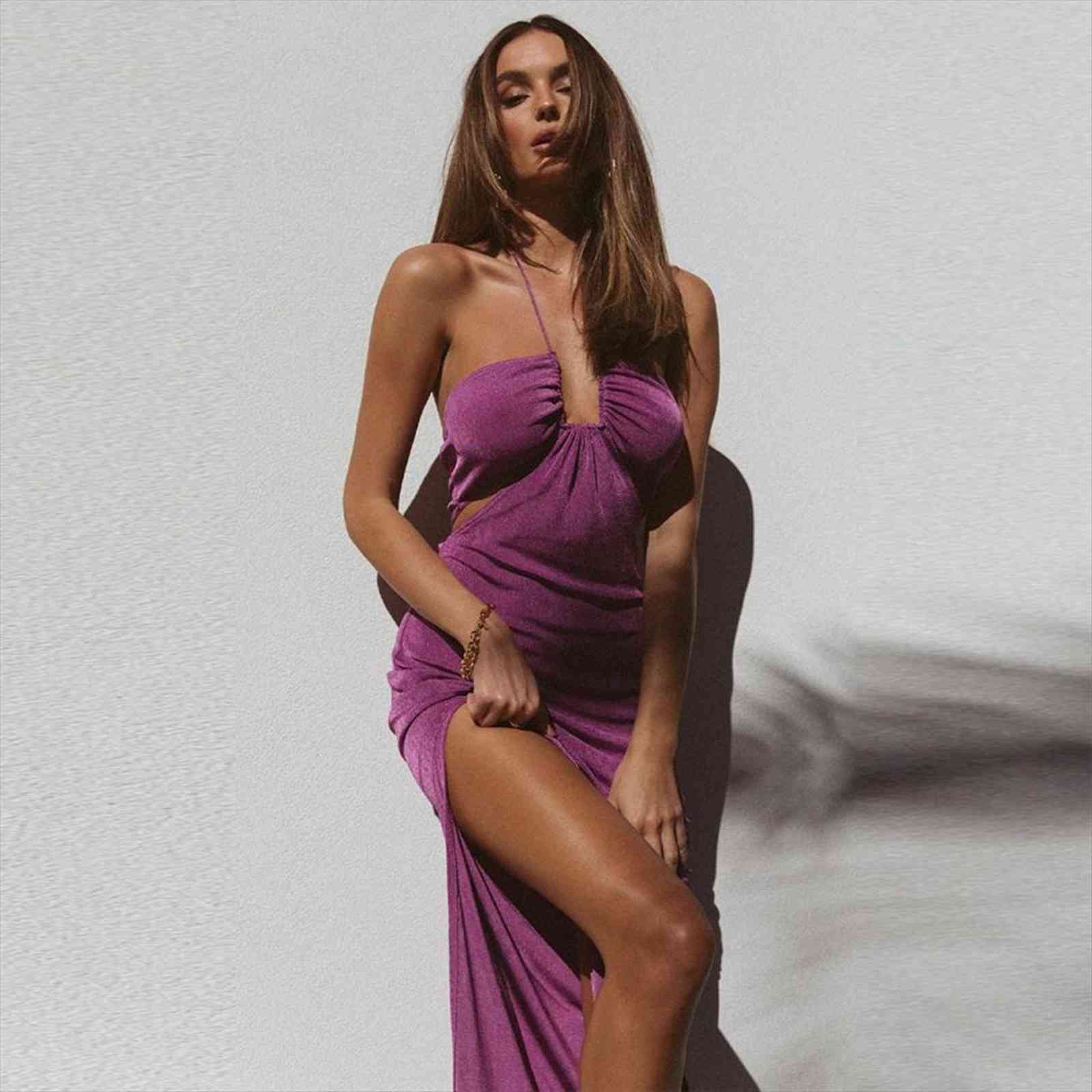 halter cut out backless corset womens dresses midi high waist split slim autumn party club kawaii elegant robe, Black;gray
halter cut out backless corset womens dresses midi high waist split slim autumn party club kawaii elegant robe, Black;gray