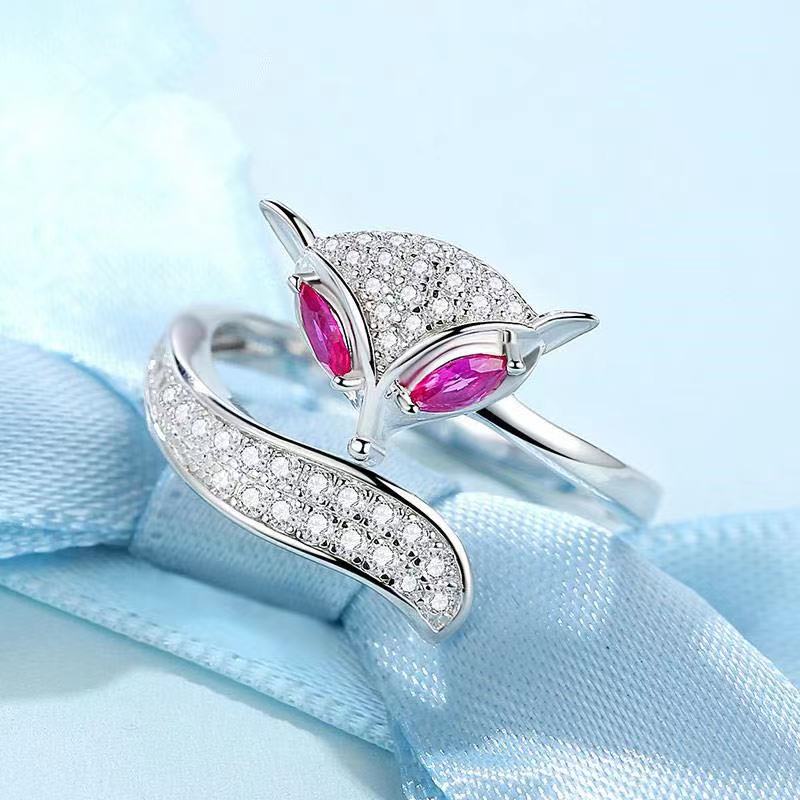 925 sterling silver fox open ring fashion personality ladies trend small animals high quality can be customized
925 sterling silver fox open ring fashion personality ladies trend small animals high quality can be customized