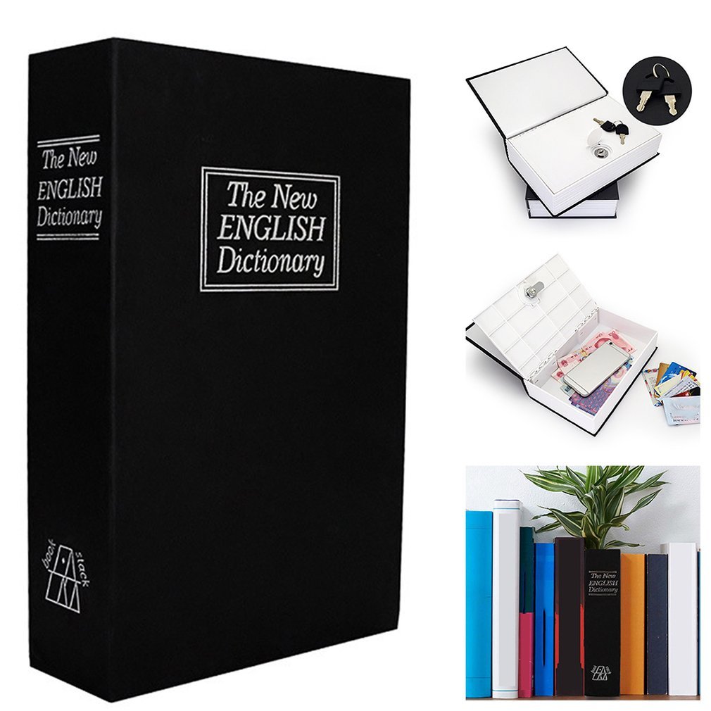 Novelty English Dictionary Form Key Spaarpot Safe Money Cash Coins Saving Box Kid Child Birthday present