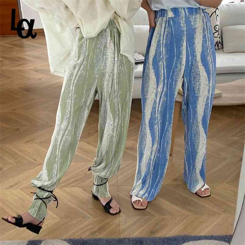 Tie Dye Wide Leg Pants Autumn Summer Trousers Women Elastic High Waist Loose Ribbed Korean Streetwear Fashion 210519, Pink
Tie Dye Wide Leg Pants Autumn Summer Trousers Women Elastic High Waist Loose Ribbed Korean Streetwear Fashion 210519, Pink