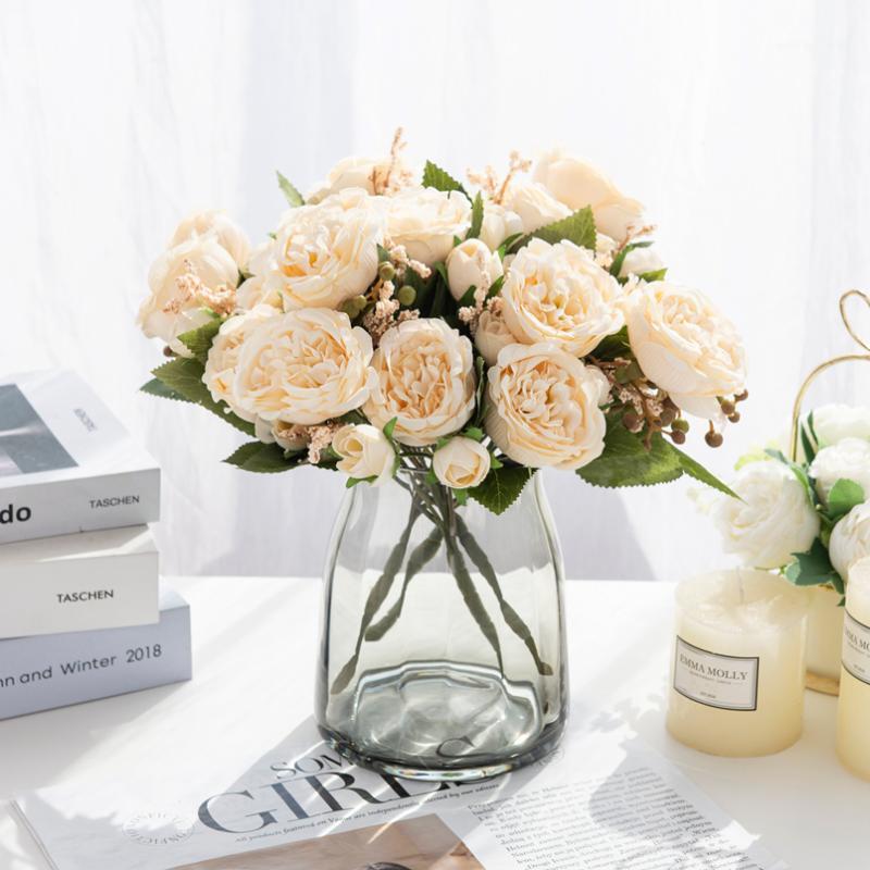 Decorative Flowers & Wreaths Artificial Autumn Peony Vase For Home Water Potted Plants Outdoor Decoration DIY Silk Rose Valentine's Day Gift
Decorative Flowers & Wreaths Artificial Autumn Peony Vase For Home Water Potted Plants Outdoor Decoration DIY Silk Rose Valentine's Day Gift