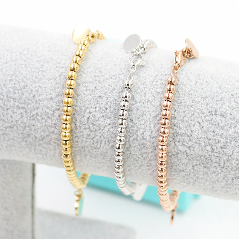 Brand Luxury Eternal Couple Beaded Strands Bracelet Heart Balls 4MM Bead Bracelets For Women Green Blue Pink Charm Bracelets
Brand Luxury Eternal Couple Beaded Strands Bracelet Heart Balls 4MM Bead Bracelets For Women Green Blue Pink Charm Bracelets