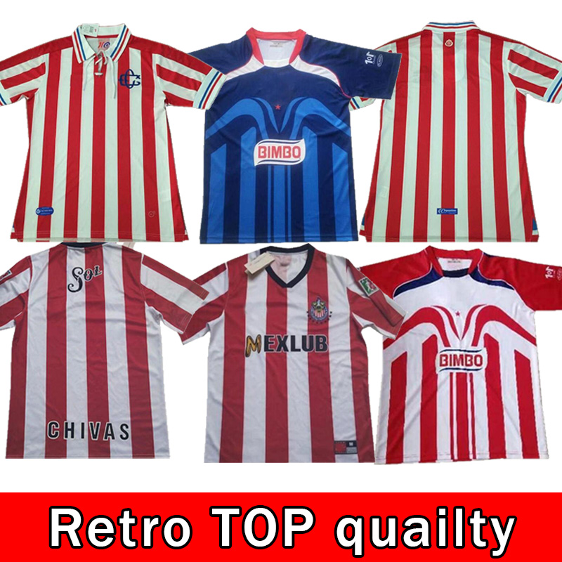 2007 2008 Retro Version Soccer Jerseys 1996 1997 Chivas de Guadalajara 60 100th shirt quality vintage classic Football uniform, 2008 home
2007 2008 Retro Version Soccer Jerseys 1996 1997 Chivas de Guadalajara 60 100th shirt quality vintage classic Football uniform, 2008 home