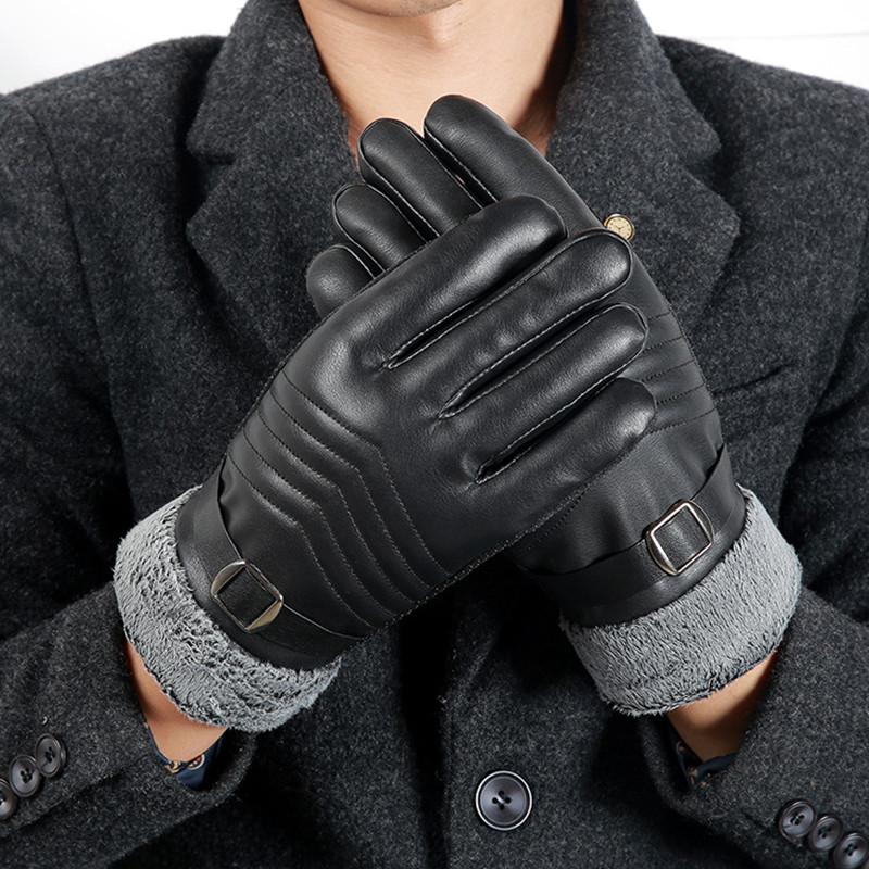 Fingerless Gloves Men Winter Warm Retro Thickened PU Leather Touchscreen Plush Cuff Outdoors Anti-skid For Handschoenen
Fingerless Gloves Men Winter Warm Retro Thickened PU Leather Touchscreen Plush Cuff Outdoors Anti-skid For Handschoenen