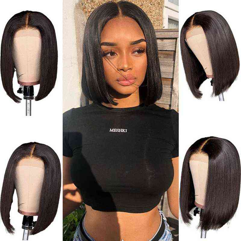 Ishow Straight 2*6 Swiss Lace Front Wigs Short Bob Wig Virgin Human Hair wigs Brazilian Indian Peruvian for Women All Ag 8-14inch Natural, Natural color
Ishow Straight 2*6 Swiss Lace Front Wigs Short Bob Wig Virgin Human Hair wigs Brazilian Indian Peruvian for Women All Ag 8-14inch Natural, Natural color