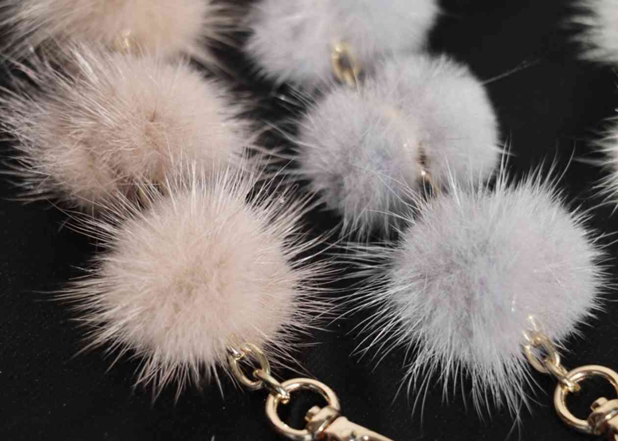Replacement Bag Strap Real Mink Fur Ball Pompom Handbag Shoulder Handle for Women Purse Belts Charm Winter Accessories R35 Q0630
