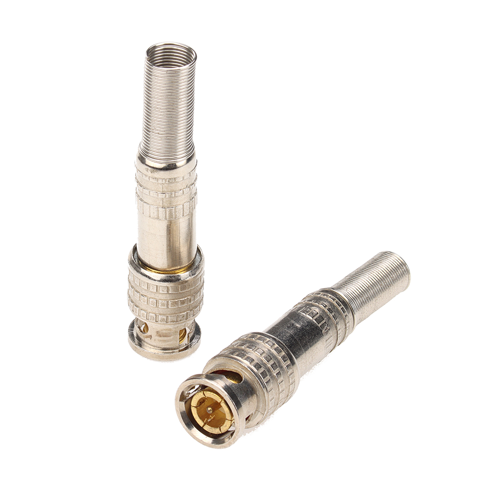RG59 Coaxial BNC Connector Solderless with Screw BNC Connector for CCTV Camera