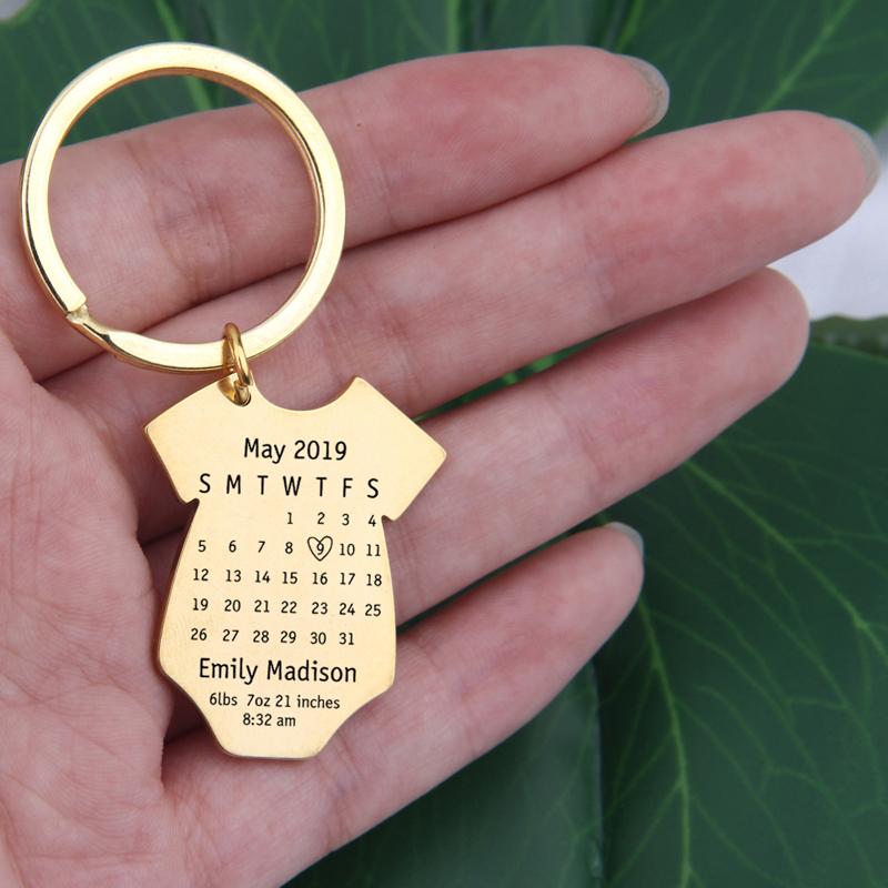 Keychains Custom Born Calendar Keychain Baby Clothes Shape Keyring Can Customize Birth Date Name Weight Height Time For Parent
Keychains Custom Born Calendar Keychain Baby Clothes Shape Keyring Can Customize Birth Date Name Weight Height Time For Parent