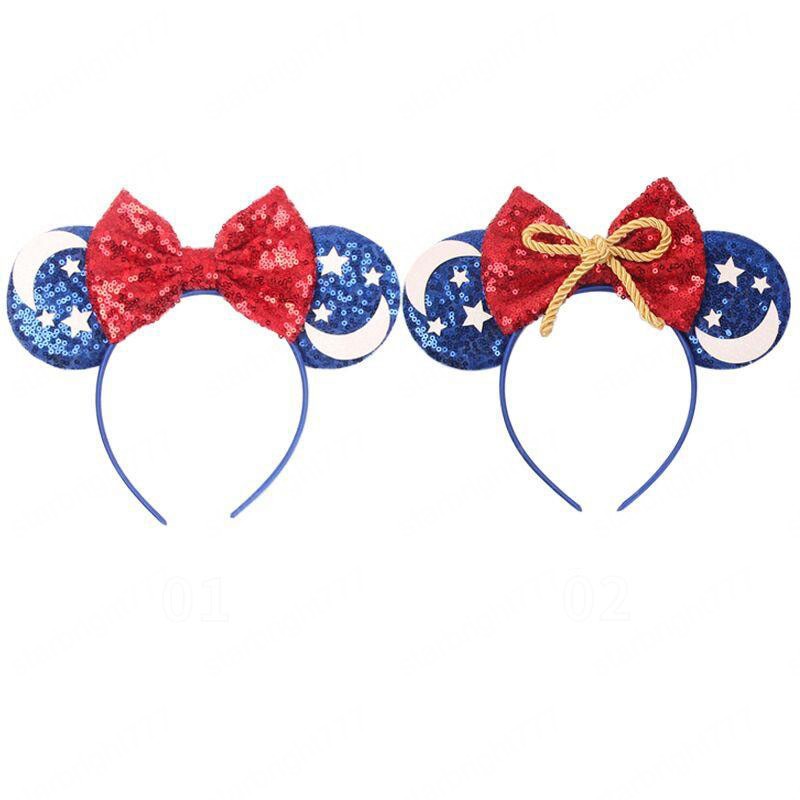 2021 Cute Baby Girls Party Hair Accessory Sequin mouse ear Kids Hair Sticks Fashion Children Cartoon Headbands