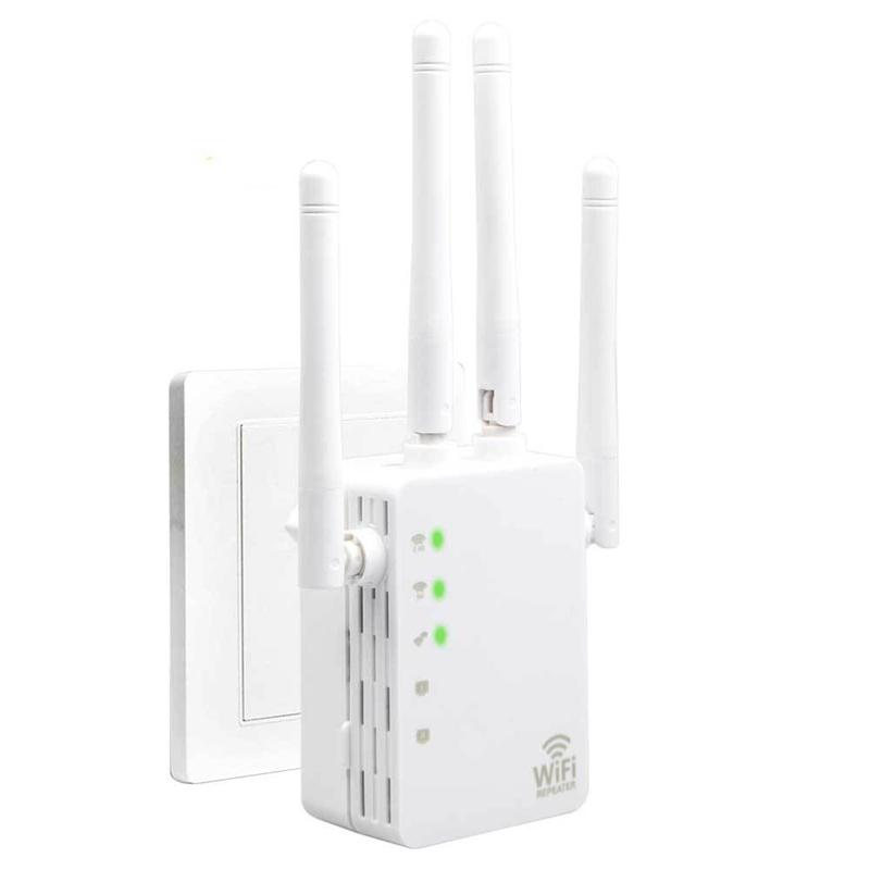 Dual Band 1200M WiFi Router 4 Antenna Wireless Signal Amplification Extension Wi-Fi Repeater For Home Office