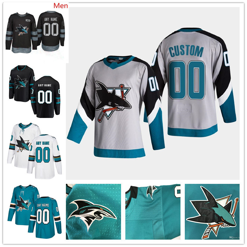 Custom Men Women Youth Kid San Jose Sharks Reverse Hockey Jersey Black Third White Teal Green Joe Pavelski Brent Burns Evander Kane Patrick Marleau Tomas Hertl
Custom Men Women Youth Kid San Jose Sharks Reverse Hockey Jersey Black Third White Teal Green Joe Pavelski Brent Burns Evander Kane Patrick Marleau Tomas Hertl