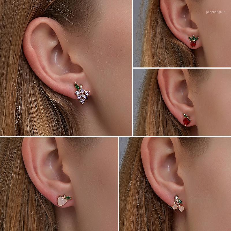 Stud KAPLAN CENTER Peach And Strawberry Earrings Sweet Cute Style Women's, Golden;silver
Stud KAPLAN CENTER Peach And Strawberry Earrings Sweet Cute Style Women's, Golden;silver