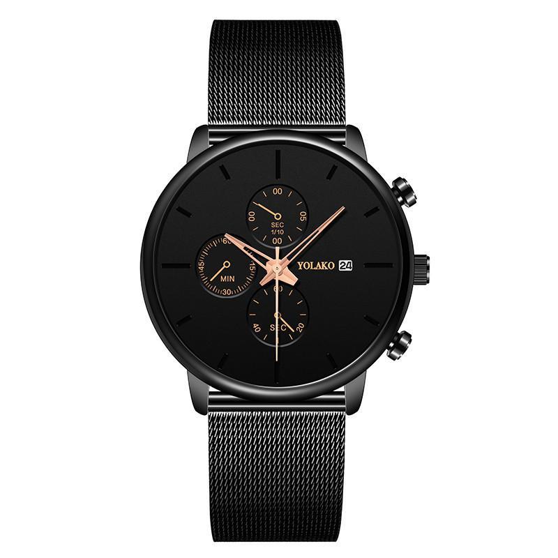 Wristwatches 2021 Fashion Mens Black Watches Luxury Men Business Stainless Steel Mesh Belt Quartz Watch Man Casual Clock Relogio Masculino, Red
Wristwatches 2021 Fashion Mens Black Watches Luxury Men Business Stainless Steel Mesh Belt Quartz Watch Man Casual Clock Relogio Masculino, Red