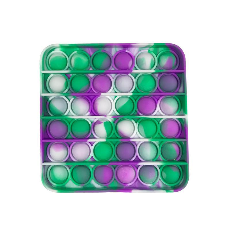 Multicolor Fidget Toy Sensory Push Bubble Board Game Sensory Toy Anxiety Stress Reliever Kids Adults Autism Special Needs Sale/Wh