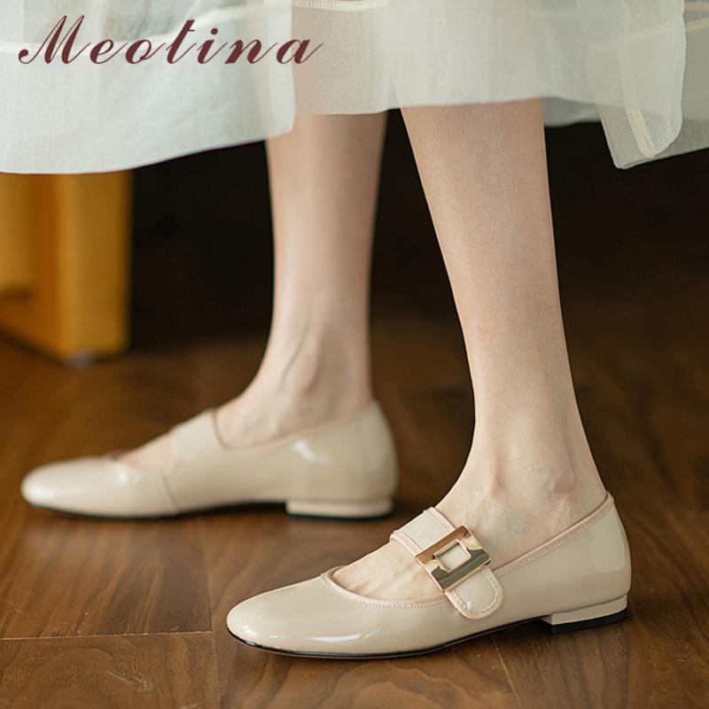 Dress Shoes Meotina Women Thick Low Heel Pumps Cow Patent Leather Metal Decoration Ladies Footwear Spring Autumn Apricot Black
Dress Shoes Meotina Women Thick Low Heel Pumps Cow Patent Leather Metal Decoration Ladies Footwear Spring Autumn Apricot Black