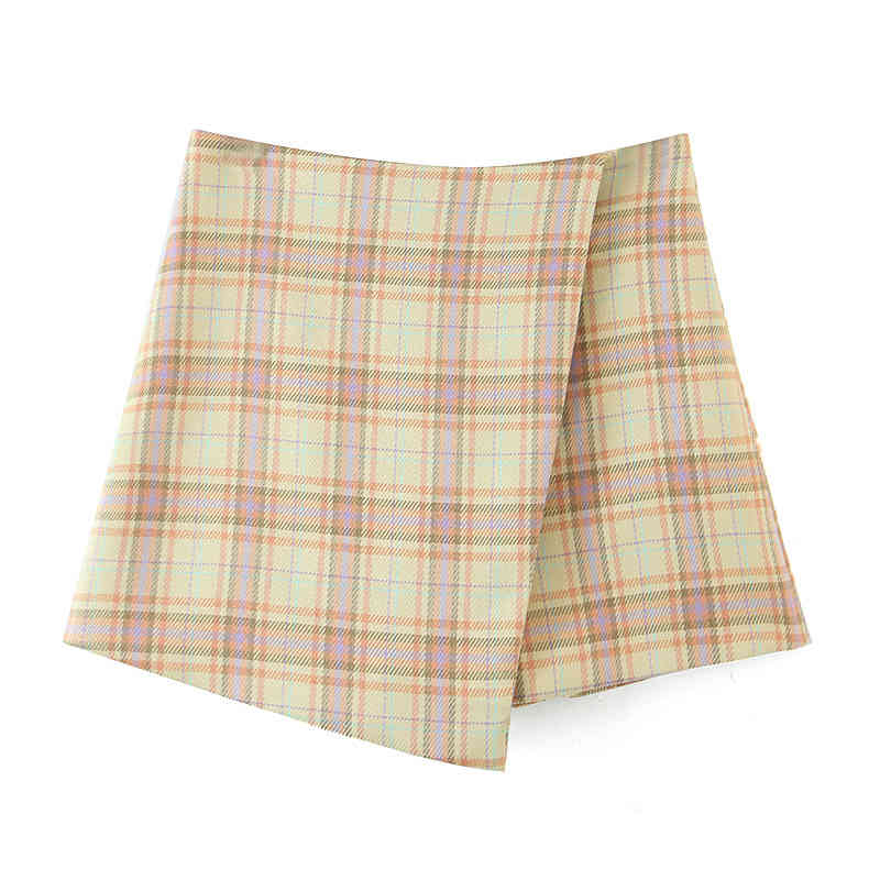 Boyfriend style One Button Mid Long Check Plaid Women Blazer High Waist Shorts Short Pants Sleeve Suits 3 Pieces Set 210429