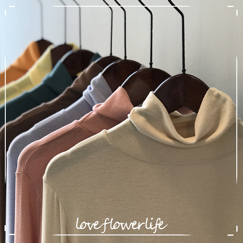COZOKyang Cashmere High Collar Base Shirt Women's Spring and Winter Korean Solid Color Long Sleeve Soft T-shirt 210521, Apricot
COZOKyang Cashmere High Collar Base Shirt Women's Spring and Winter Korean Solid Color Long Sleeve Soft T-shirt 210521, Apricot