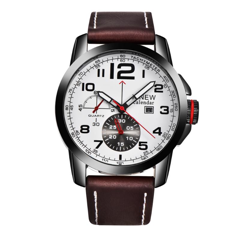 Wristwatches Famous Watches Mens Fashion Leather Calendar Quzatz Wrist Watch Men Business Montres De Marque Luxe 2021, Deep brown white
Wristwatches Famous Watches Mens Fashion Leather Calendar Quzatz Wrist Watch Men Business Montres De Marque Luxe 2021, Deep brown white