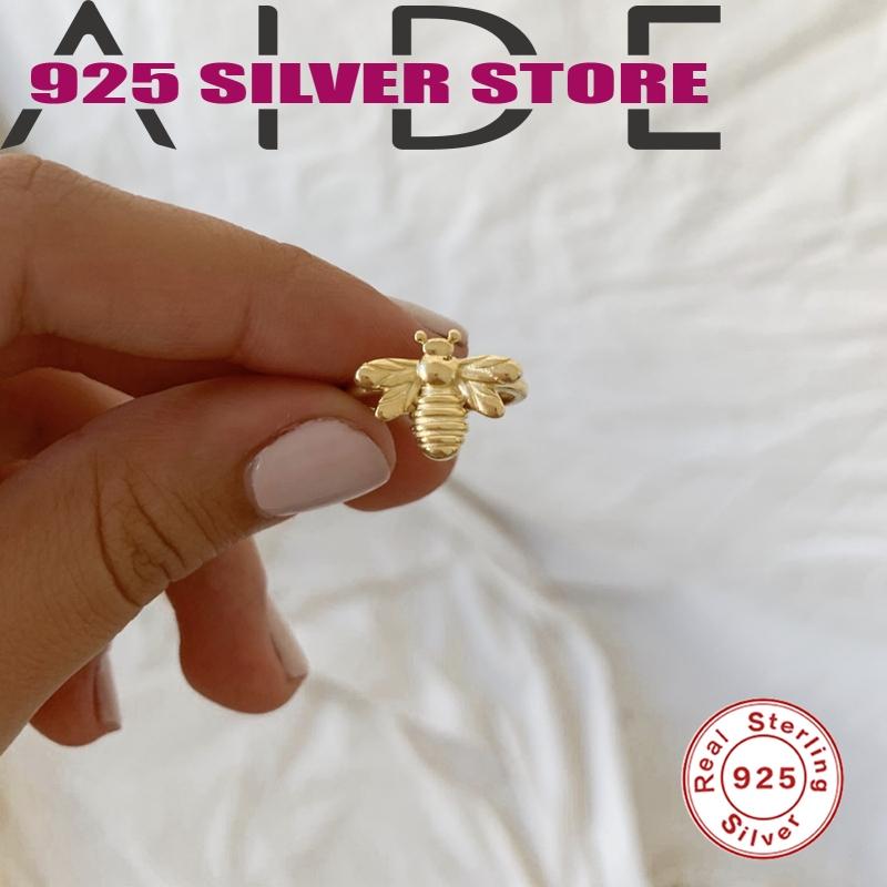 Cluster Rings Aide Open Ring For Women 925 Sterling Silver Finger Little Bee Animal Design Fashion Fine Jewelry Gift Date, Golden;silver
Cluster Rings Aide Open Ring For Women 925 Sterling Silver Finger Little Bee Animal Design Fashion Fine Jewelry Gift Date, Golden;silver
