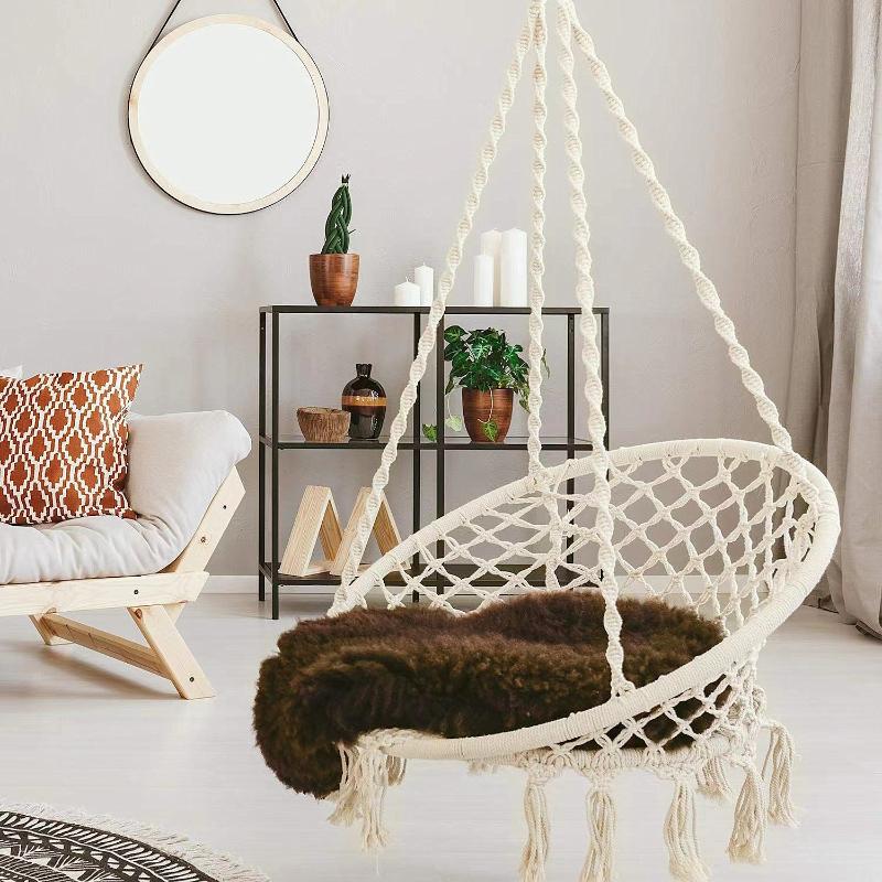Camp Furniture Nordic Handmade Cotton Rope Hammock Indoor Dormitory Chair Outdoor Kids Swing Bed Adult Swinging Hanging
Camp Furniture Nordic Handmade Cotton Rope Hammock Indoor Dormitory Chair Outdoor Kids Swing Bed Adult Swinging Hanging