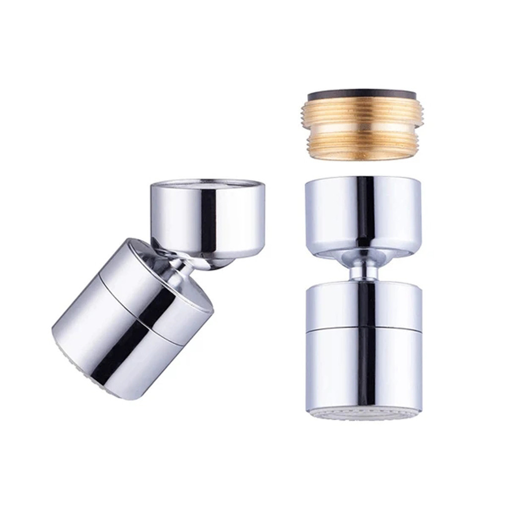 360.Rotate 2-flow water bubbler tap home cooks saving head from tap spray nozzle surface treatment galvania