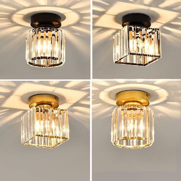 Led Ceiling Lights Crystal Lamp Shade Black Gold Plafonnier Living Room Bedroom Modern Round Square Decorative E27 CL-1517F
Led Ceiling Lights Crystal Lamp Shade Black Gold Plafonnier Living Room Bedroom Modern Round Square Decorative E27 CL-1517F